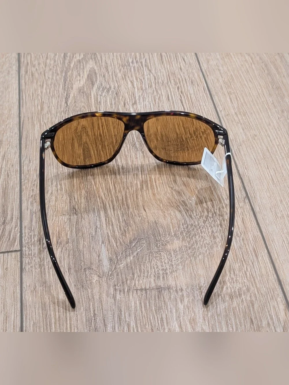 $465 Mens Authentic TOM FORD Prescott 60mm Square Sunglasses Dark Havana/Amber